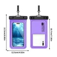 thumbnail image 3 of Birdeem Waterproof Phone Pouch,Universal 7X3.5 Inch Touchscreen Dry Bag Case with Lanyard,Submersible Protector for Swimming Hiking Kayaking Floating Protection, 3 of 9