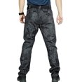 thumbnail image 5 of Wangscanis Men Cargo Pants, Zipper Button Closure Solid/Snakeskin Print Casual Pants Trousers with Pockets, 5 of 5