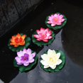 thumbnail image 1 of MesaSe 1Pc Simulation Lotus Flower Mini Artificial Pond DIY Home Fish Tank Decoration Peach Red, 1 of 13