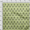 thumbnail image 2 of oneOone Velvet Lime Green Fabric Asian Floral Block Craft Projects Decor Fabric Printed By The Yard 58 Inch Wide, 2 of 3