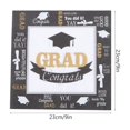 thumbnail image 2 of Minkissy 1Set Disposable White Paper Plates Party Paper Tableware Set with Graduation Theme for Party Supplies, 2 of 5