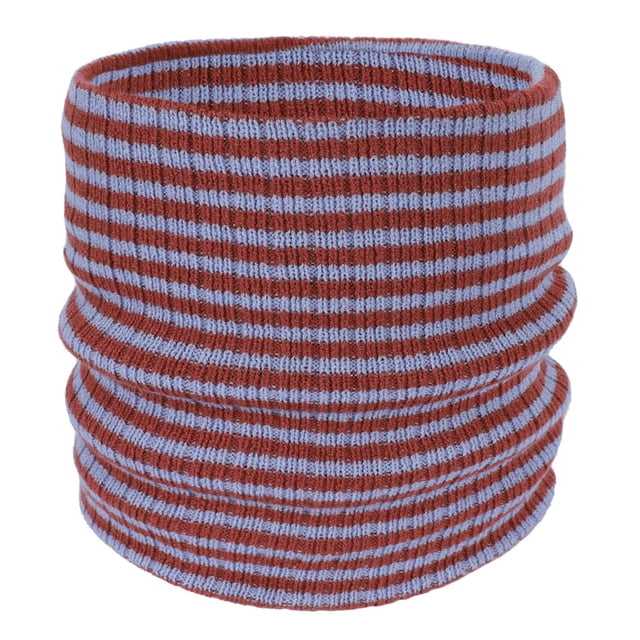 Striped Neck Autumn and Winter Warm Scarf Knitted Versatile Neck Protection Thin Cycling Neck Sleeve