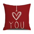 thumbnail image 1 of TIMIFIS Valentines Pillows Covers 18x18 In, Red Throw Pillows Covers, Couch Pillows Covers, Valentine's Day Pillows Covers for Large Couch Sofa Home Inside Outside Holiday Party Decor, 1 of 1