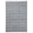 thumbnail image 1 of Casavani HandMade Flat Weave Cotton area Rug, Black 3x3 Ft, 1 of 6