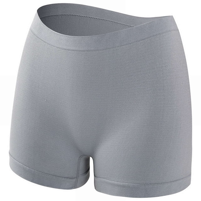 Hontri Full Coverage Boyshorts Underwear - Women's Soft Stretch Shorts (Everyday Comfort, No-Ride Design) Gray 2 5XL