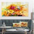 thumbnail image 1 of Fantastiques Fleurs de Gerbera Colorées - Grande Impression d'Art Floral sur Toile, 1 of 3