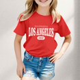 thumbnail image 2 of Camisole avec Soutien-Gorge, Mode Décontractée pour Enfants, Imprimé, Col Rond, Manches Courtes, T-Shirt Ample, 2 of 4