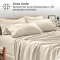 thumbnail image 3 of Bare Home Pillowcase Set - Premium 1800 Collection - Double Brushed - Ultra Soft - Standard Size, Sand, 4 Count, 3 of 7