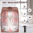 thumbnail image 2 of Costway Portable Steam Sauna w/ 9-gear Adjustable Temperature & Herbal Box Coffee, 2 of 9