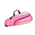 thumbnail image 2 of jinwen Badminton Racquet Bag Gym Bag Sports Equipment Bag Portable Racket Carry Bag Pink White, 2 of 9