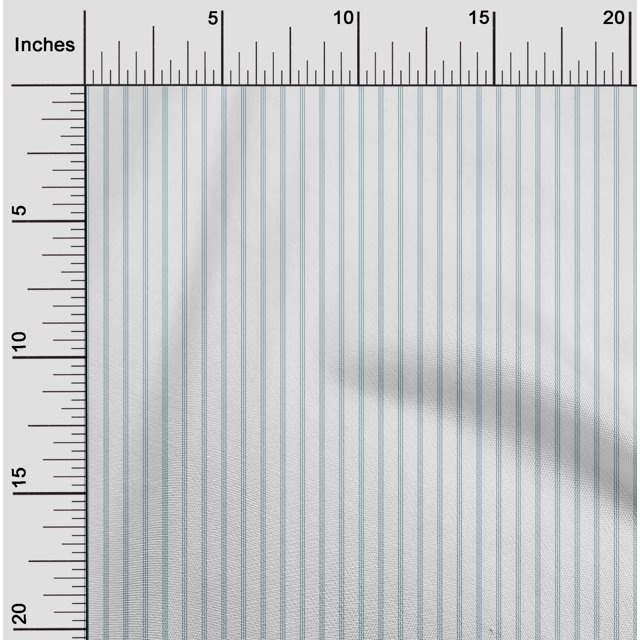 oneOone Tissu Popeline de Coton à Rayures Verticales Tissu Imprimé 1 Yard 56 Pouces de Large