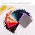 thumbnail image 1 of Jewellery Pouch Small Drawstring Bags Bracelet Packaging Display Goodies Presents Mobile Phone Storage Gifts Solid Pouches Navy-20*25, 1 of 7
