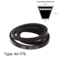 thumbnail image 2 of Unique Bargains 775mm Inner Girth 10mm Width Cogged V Belts Rubber Drive Belt for Power Transmission, 2 of 6
