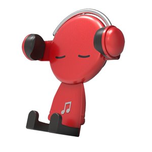 Voiture Air Support de téléphone à vent Véhicule Support de téléphonie cellulaire Support universel pour tous les téléphones intelligents Autos Rouge