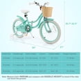 thumbnail image 3 of Costway Vélo pour Enfant 18 Pouces avec Roues Stabilisatrices Guidon et Selle Ajustables Frein à Main Vert, 3 of 9