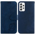 thumbnail image 2 of Compatible with Samsung Galaxy A52S 5G Embossed Cute Tiger Flip Folio Wallet Case Card Pocket Holder Cover, 2 of 5