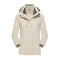 thumbnail image 1 of Qertyioot Plus Size Coat for Womens,Ladies Fleece Thickened Warm Hooded Reversible Jacket, 1 of 2