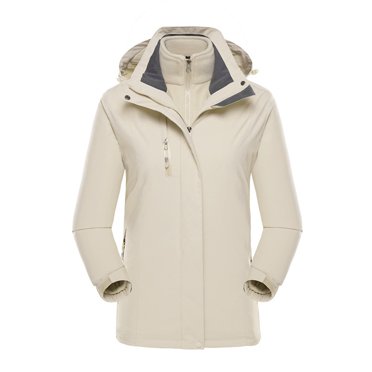 Qertyioot Plus Size Coat for Womens,Ladies Fleece Thickened Warm Hooded Reversible Jacket