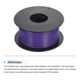 thumbnail image 3 of Uxcell Fil de Raccordement 26AWG 30m/100 Pieds Violet, Fil Électrique UL1007 Bobine, 3 of 6