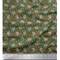 thumbnail image 1 of Soimoi Rayon Fabric Leaves & Owl Cartoon Fabric Prints by Yard 42 Inch Wide, 1 of 3