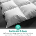 thumbnail image 3 of APSMILE Luxurious Feathers Down Full Queen Duvet Comforter, White, 3 of 9