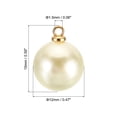 thumbnail image 2 of Unique Bargains Pendentifs Perles Factices 12 mm, Lot de 150 Perles Rondes Imitation Perle, Beige Doré, 2 of 6