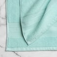 thumbnail image 2 of hometrends Solid 100% Cotton Washcloth, 1 Piece, 550 GSM, Highly Absorbent & Soft Bathroom Washcloth, Light Teal, 2 of 3