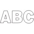 thumbnail image 1 of Permanent Adhesive Vinyl Letters & Numbers .5" 852/Pkg-White, 1 of 2