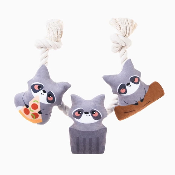 Hugsmart Corde pour raton laveur Jouet à tirer et corde pour chien