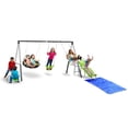 thumbnail image 1 of XDP Recreation Swingin' Free Playground Set with Water Slide, Super Disc Swing, 1 of 11