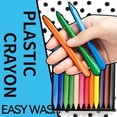 thumbnail image 3 of Aursykel Triangular Plastic Crayon Set for Kids Safe Washable Non Stick Easy to Hold 36 Assorted Colors Suit for Toddler Drawing and Painting Suit Gift for Ages 3 and Up, 3 of 3