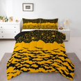 thumbnail image 1 of YST Spider Web Full Bedding Set,Gothic Halloween Decorations Comforter Set,Yellow Bats Birds Duvet Set,Goth Horror Theme Bed Set,Reversible Wildlife Down Comforter for Kids Boys Girls, 1 of 5