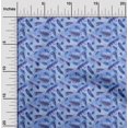 thumbnail image 2 of oneOone Cotton Cambric Medium Blue Fabric Autumn Craft Projects Decor Fabric Printed By The Yard 42 Inch Wide, 2 of 4