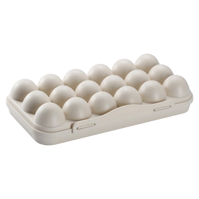 Hearth & Gear Reusable Egg Carton With Lid 18 Grid Stackable Fridge Egg Holder Tray For Kitchen Restaurant & Camping Storage 1pc Coffee Canisters with Airtight Lids Pasta Containers Storage Food Prep