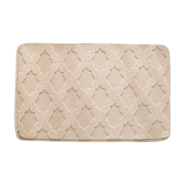 Dvruxg Thickened Absorbent Bathroom Mat – Non-Slip Soft Velvet Floor Rug for Toilet, Restroom & Bedroom, Easy-Care Polyester Door Mat with Anti-Slip Backing
