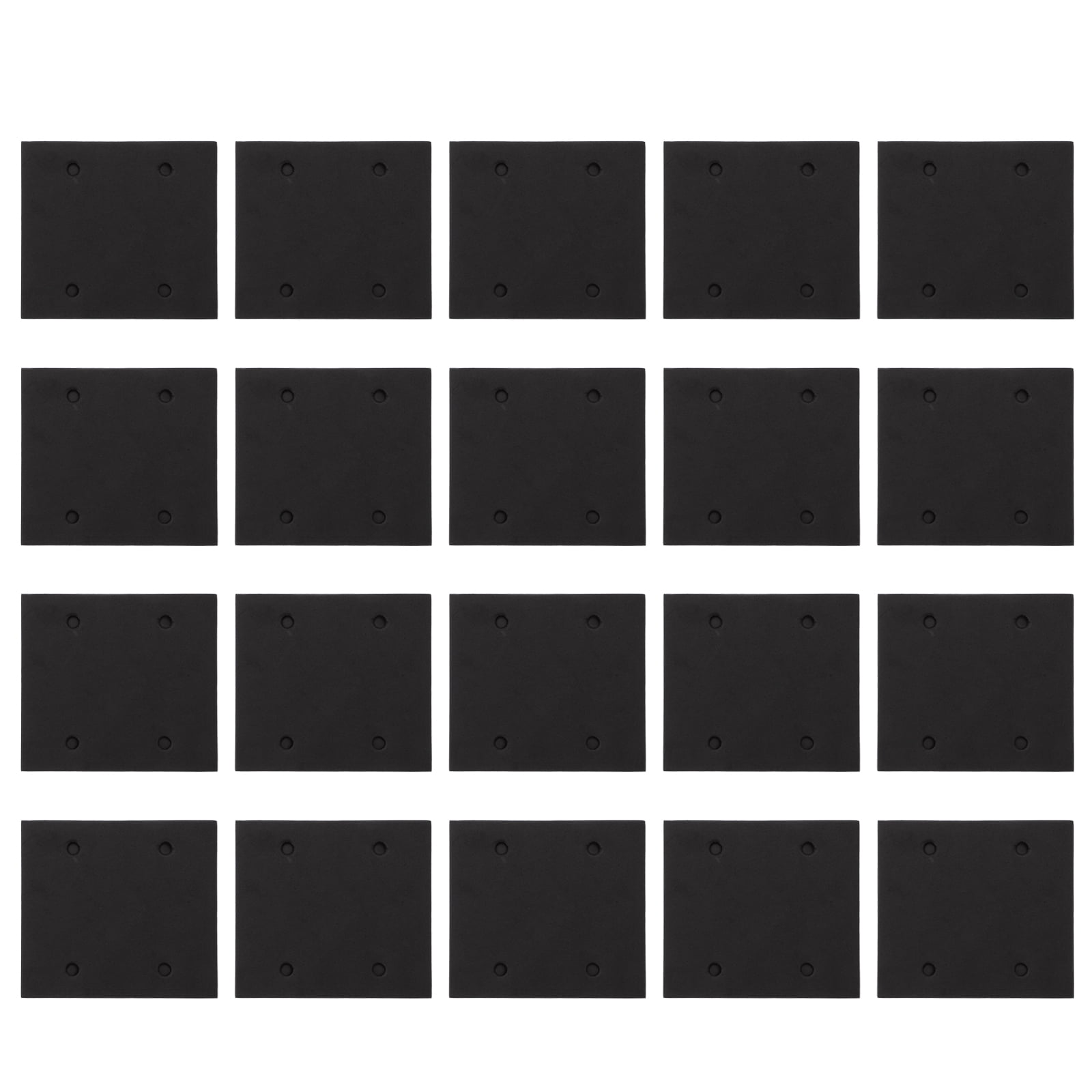 Shisuyan Sanding Sheets For Electric Sander Black 20Pack 4.3X3.9X0.3In