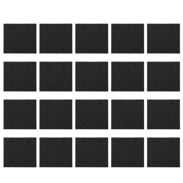 Shisuyan Sanding Sheets For Electric Sander Black 20Pack 4.3X3.9X0.3In