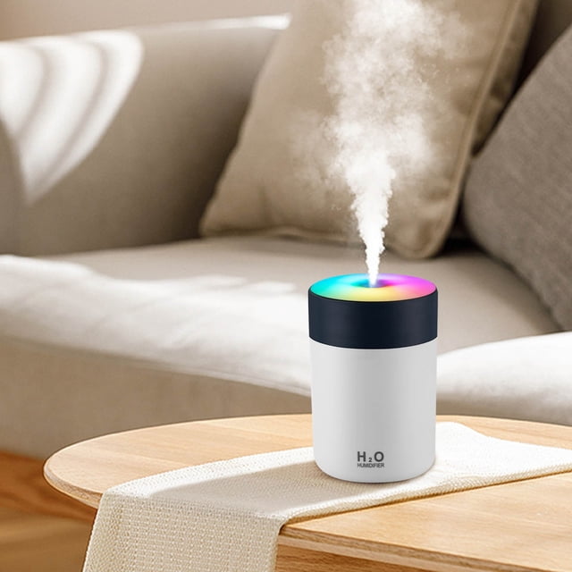 RKSTN Humidifiers for Bedroom Colorful Cup Humidifier Colorful Car Silent Humidifier Bedroom Home Mini Aromatherapy Machine Humidifiers for Bedroom
