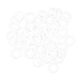 thumbnail image 2 of S SERENABLE 1/2 "3/4" PTFE Joint de Bride, Blanc Plat PTFE Joint de Rondelle 50pcs Mis Demi-Pouce, 2 of 9