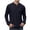 Black, variant on fatyb Men's Long Sleeve Casual T Shirts Button V Neck Pullover Shirts Lightweight Plain Tees for Men