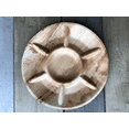 thumbnail image 1 of 10”or12” Round compartment Platter|Bio Mart Leaf Plate|100% Natural|Eco-friendly|Heavy Duty & Re-usable Backyard Compostable|Disposable|Biodegradable|Theme Party, Wedding|Pack of 10, 50 or 100, 1 of 6