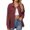 Red, variant on Women Shirts Clearance Women's Blended Shirt Womens Casual Cropped Corduroy Jackets Button Down Long Sleeve Shirts Jacket With Pockets