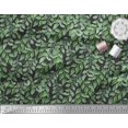 thumbnail image 2 of Soimoi Moss Georgette Fabric Leaves Panel Fabric Prints By Yard 42 Inch Wide, 2 of 3