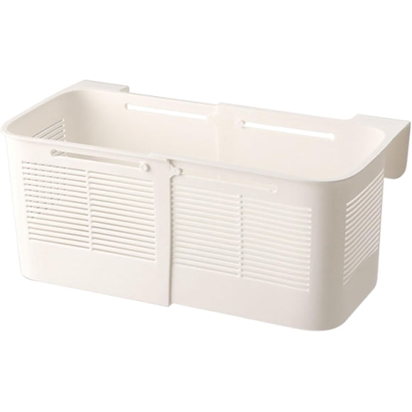 Panier de Rangement Suspendu Organisateur Boîte Rétractable Dortoir Buanderie Garage Gain de Place Sans Perçage Montage Mural Tablette de Chevet