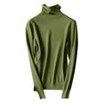 thumbnail image 4 of Women's Wool Seamless Turtleneck Knitted Pullover Sweater Long Sleeve First Line Tops, 4 of 4