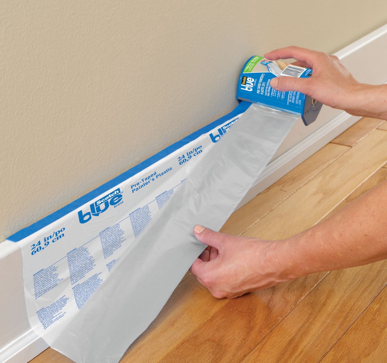 ScotchBlue™ Pre-Taped Painter's Plastic 24 Inch Refill