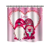 EGNMCR Curtains, Curtains for Bedroom Happy Valentine's Day Shower Curtain, Fabric Bath Curtain Shower Curtain