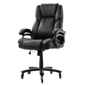 KFFKFF Président du Bureau exécutif avec le support Lombar de Knob-Control, 500lb chaise de bureau de capacité, chaise ergonomique lourde