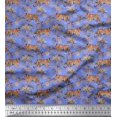 thumbnail image 1 of Soimoi Poly Georgette Fabric Leaves & Tiger Jungle Print Fabric by The Yard 52 Inch Wide, 1 of 3