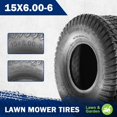 thumbnail image 4 of MaxAuto 2 Pcs 15x600-6 Front Lawn Mower Tire for garden Tractor Riding Mover, 4PR, 4 of 4
